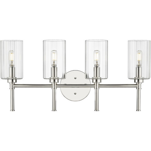Chastine 4 Light 25.5 inch Polished Nickel Vanity Light Wall Light